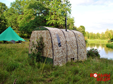 Походная баня на Западной Березине